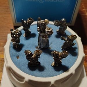 Walt Disney Snow White & The Seven Dwarfs Pewter Figurines For Birthday Cake